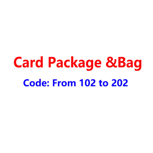 Card pacakge&Bag Code 102-166