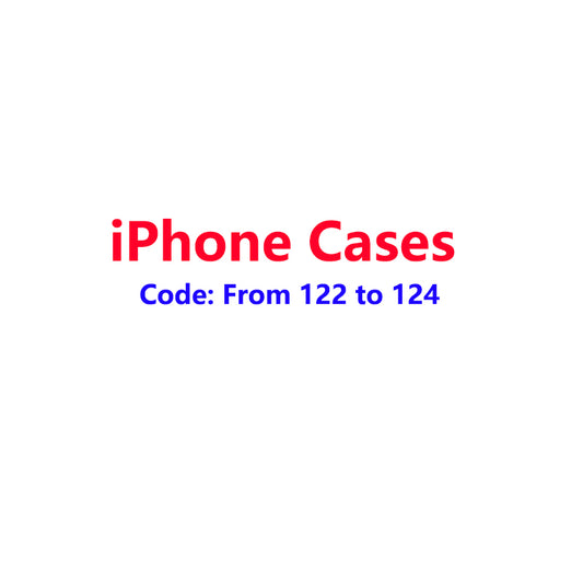 iPhone Case Code 122-124