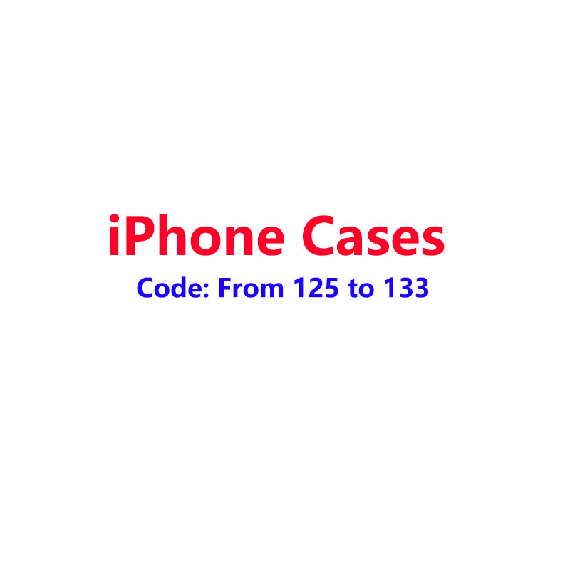 iPhone Case Code 125-133