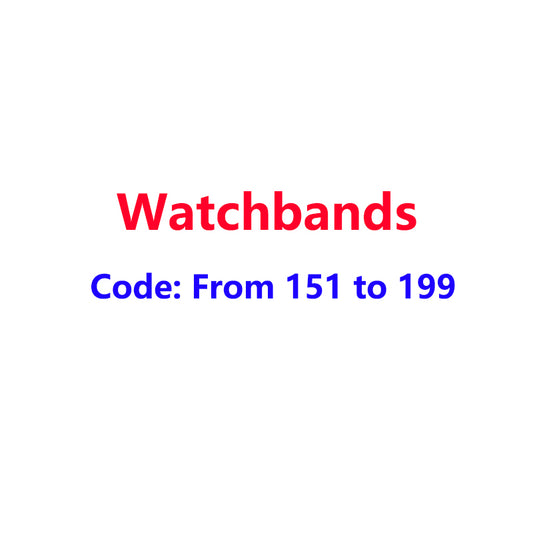 Watchbands Code 151-200