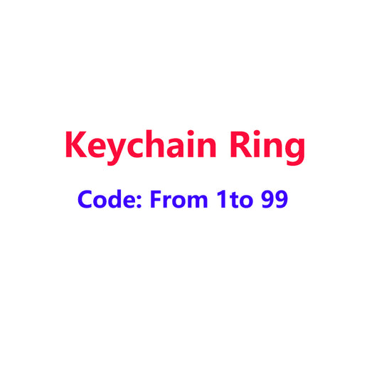 Keychain ring Code 1-99